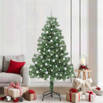 J&otilde;ulupuu koos 300 led-iga koos alusega roheline 210 cm pvc