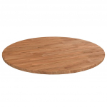 &Uuml;mmargune lauaplaat, helepruun, &oslash;80x1,5 cm, t&ouml;&ouml;deldud tammepuit