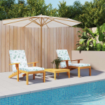 Terrassitooli istmepadjad 2 tk, lehemuster, oxford kangas