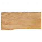 Lauaplaat, 90 x 40 x 3,8 cm, naturaalsete servadega, mangopuit