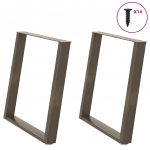 S&ouml;&ouml;gilaua jalad u-kujulised 2 tk, naturaalne teras, 70 x (72&ndash;73) cm, teras