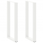 Baarilaua jalad u-kujulised, 2 tk, valged, 50 x (100-101) cm, teras