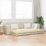Diivanvoodi cream 245 x 78 x 77 cm samet