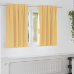 Kardinad r&otilde;ngastega 2 pcs beež 140 x 140 cm pol&uuml;ester