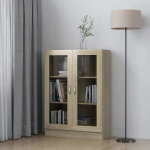 Vitriinkapp sonoma tamm 82,5 x 30,5 x 115 cm tehispuit