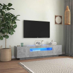 Telerialus led-tuledega, betoonhall, 160 x 35 x 40 cm