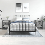 &Ouml;&ouml;kapid 2 tk, hall sonoma tamm, 40 x 42 x 55 cm, tehispuit