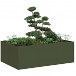 Aia taimekast, oliiviroheline, 120x80x40 cm, teras