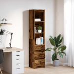 Highboard old wood 37,5x35x180 cm engineered wood