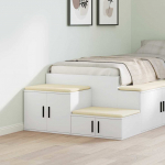 Hoiukapp valge 108 x 41 x 40 cm tehispuit