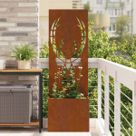 Aia privaatsuse kate rooste 50 x 140 cm kulunud teras