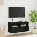 Tv seina kapp must tamm 80 x 30 x 40 cm tehispuit