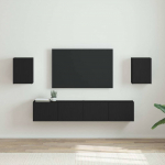 Tv seina kapp 2 pcs must 30 x 31 x 40 cm tehispuit