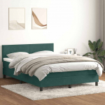 Kontinentaalvoodi madrats ja led tumeroheline 160x220 cm samet