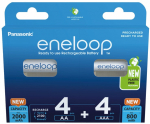Rechargeable batteries PANASONIC ENELOOP 4x AA 2000 mAh + 4x AAA 800 mAh 8 szt (BK-3MCDE+4MCDE/8CP)