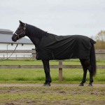 Hobuste k&auml;tter tume roheline ja must 115 cm pol&uuml;ester