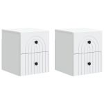 Seinale kinnitatav &ouml;&ouml;tis sahtliga 2 pcs valge 33 x 34,5 x 40 cm