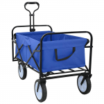 Kokkuvolditav k&auml;si trolley sinine 94 x 53 x 99 cm