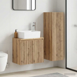 Vannitoa m&ouml;&ouml;bleset 2 tk artisan tamm 33 x 34,5 x 100 cm