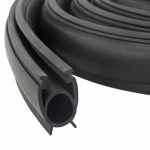 Garaaži ukse tihend must 41 x 33 mm 6 m pvc