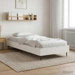 Voodi raam valge 80 x 200 cm tehispuit