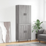 K&otilde;rge kapp, hall sonoma tamm, 69,5 x 34 x 180 cm, tehispuit