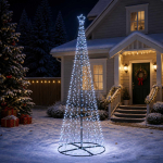 Alusega spiraalne led-j&otilde;ulupuu ekenas 300 cm 475 led-i