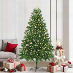 J&otilde;ulupuu koos 300 led-iga koos alusega roheline 210 cm pe
