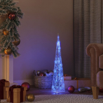 Akr&uuml;&uuml;list valguskoonus, led-tuli, sinine 60 cm
