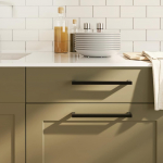 Kapi k&auml;epidemed 5 tk, must, 224 mm, roostevaba teras