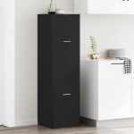 Apteekri kapp must tamm 40 x 41 x 144.5 cm tehispuit