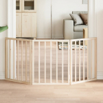 Kokkupandav koerav&auml;rav, 3 paneeli, 150 cm, paplipuit