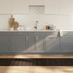 Vaip, ristk&uuml;likukujuline, tumepruun, 60 x 300 cm, bambus