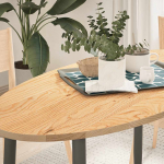 Lauaplaat, 120 x 60 x 2 cm, tammepuit ovaalne