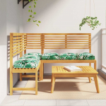 Kaubaaluse istmepadi lilled 6 pcs lehemuster 40 x 40 x 8 cm