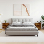 &Ouml;&ouml;kapid 2 tk, suitsutatud tamm, 40 x 35 x 47,5 cm, tehispuit