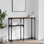Konsoollaud, suitsutatud tamm, 90x22,5x75 cm, tehispuit