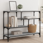 Konsoollaud, hall sonoma tamm, 100x30x75 cm, tehispuit