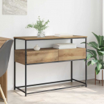 Konsoollaud sahtliga k&auml;sit&ouml;&ouml;puu 100 x 40 x 75 cm tehispuit
