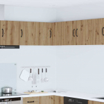 Seinakapp k&ouml;&ouml;ki riiuliga k&auml;sit&ouml;&ouml;puu 57 x 57 x 40 cm tehispuit