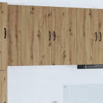 Seinakapp k&ouml;&ouml;ki riiuliga k&auml;sit&ouml;&ouml;puu 80 x 31 x 80 cm tehispuit