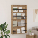 Ajakirja riiul 2 pcs k&auml;sit&ouml;&ouml;puu 80 x 12 x 70 cm tehispuit