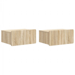 Seinale kinnitatav &ouml;&ouml;tis 2 pcs sonoma tamm 49 x 34,5 x 24 cm