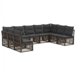 Aia diivanikomplekt 9 pcs hall pol&uuml;rotang