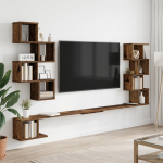 Seinale paigaldatav teleririiul vana puit 200 x 15 x 94 cm