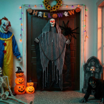 Halloweeni rippuv viikatemees spooka must 112 x 164 cm