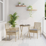 Aia bistroo komplekt 3 pcs beež pol&uuml;rooster