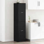 Apteekri kapp must tamm 40 x 41 x 174.5 cm tehispuit
