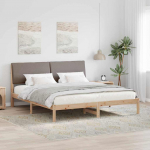 Beti raam peaga pruun ja taupe 200 x 200 cm m&auml;nnipuit