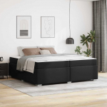 Voodi raam must 200 x 200 cm kunstnahk